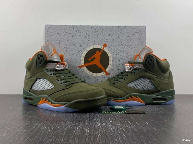 Bmlin Shoes DD0587-308 Air Jordan 5 Olive 0801